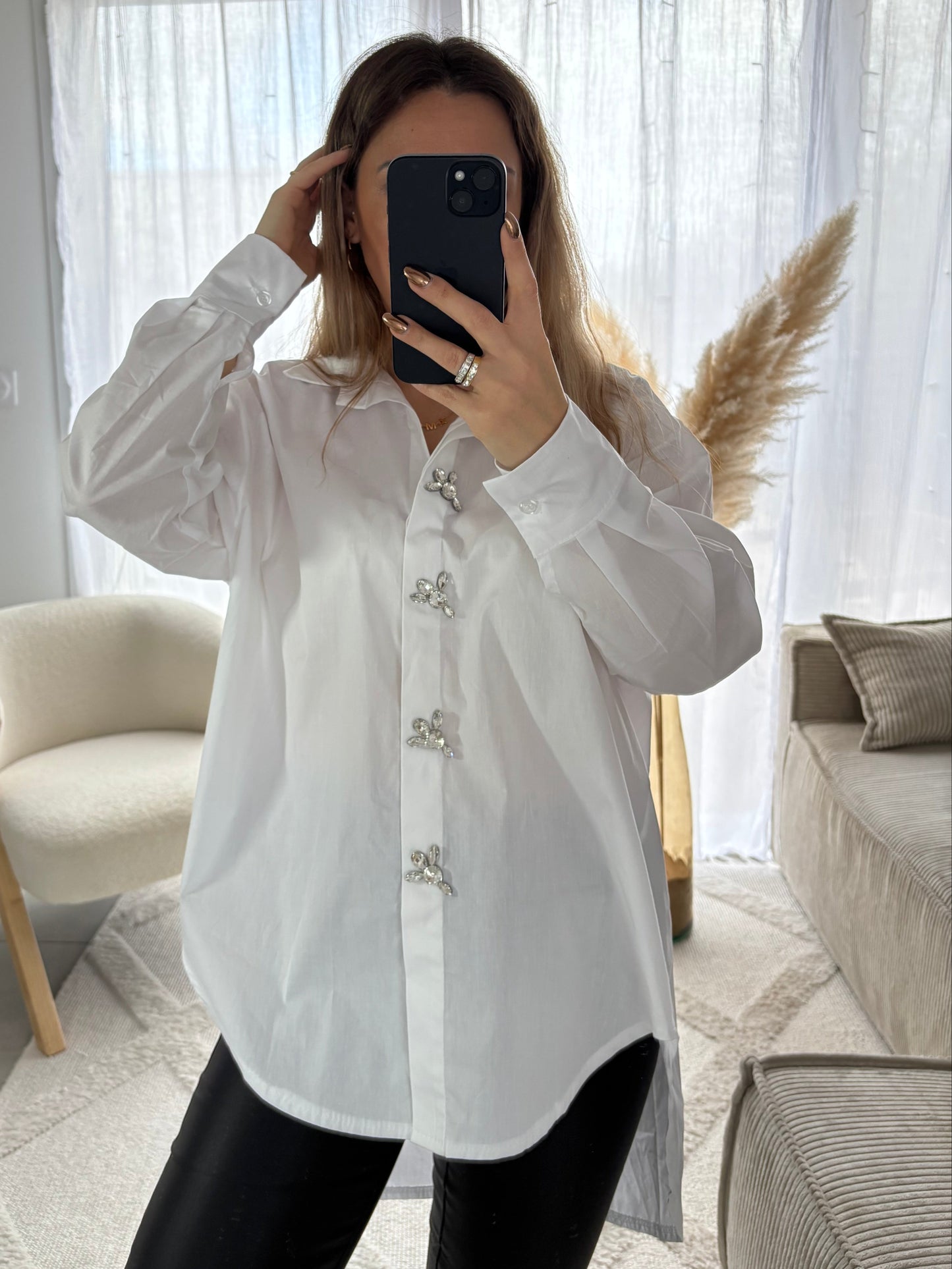 Chemise bijoux ESMERALDA | BLANC